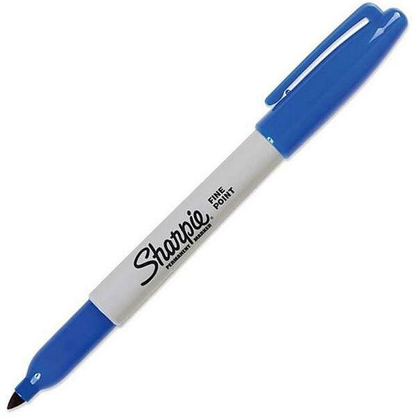 Sharpe Manufacturing Fine Point Permanent Blue Marker, 24PK 30003